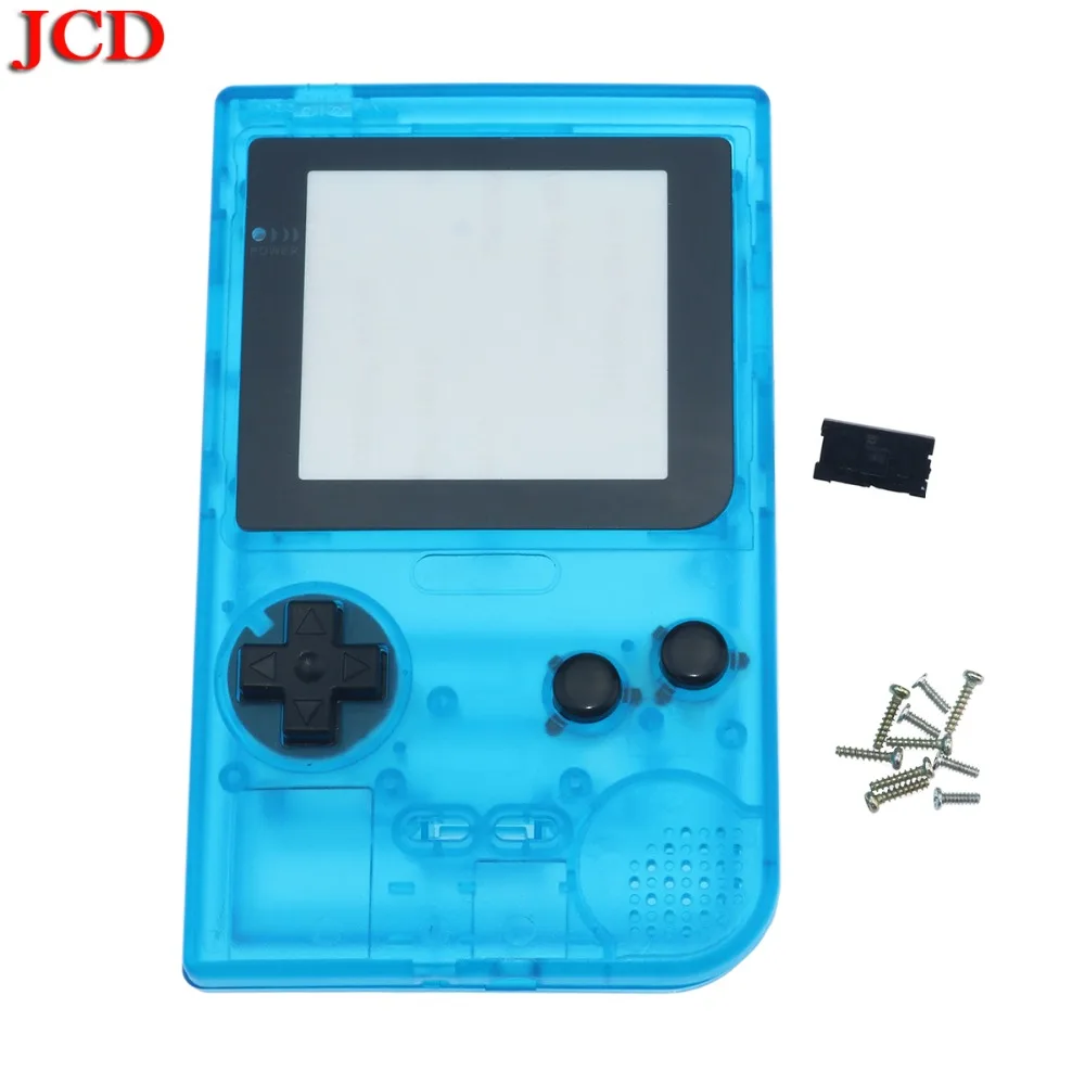 JCD Прозрачный Цветной корпус Оболочка Чехол Замена для Gameboy карман для GBP корпус с резиновой кнопки-подкладки
