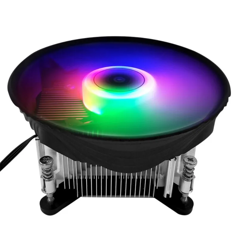 1 Процессор радиатор светодиодный радиатор LGA Intel mute кулер вентилятор LGA 1150/1151/1155/1156/1366