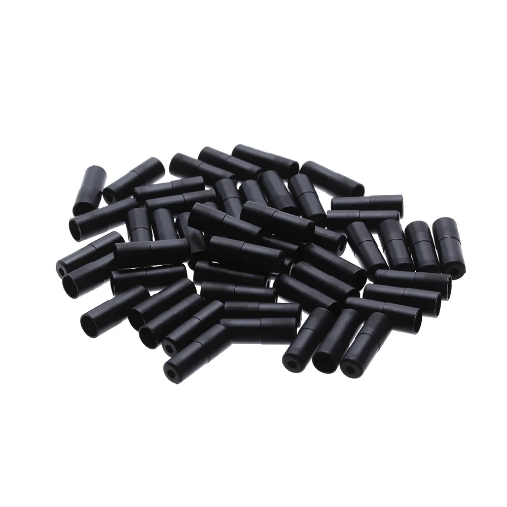 50PCS 4/5mm Black Plastic Bike Brake/Shift Cable Caps Brake Outer Cable End Tips Cycling Parts Replacement MTB Bicycle Accessory bicycle brake cable tips