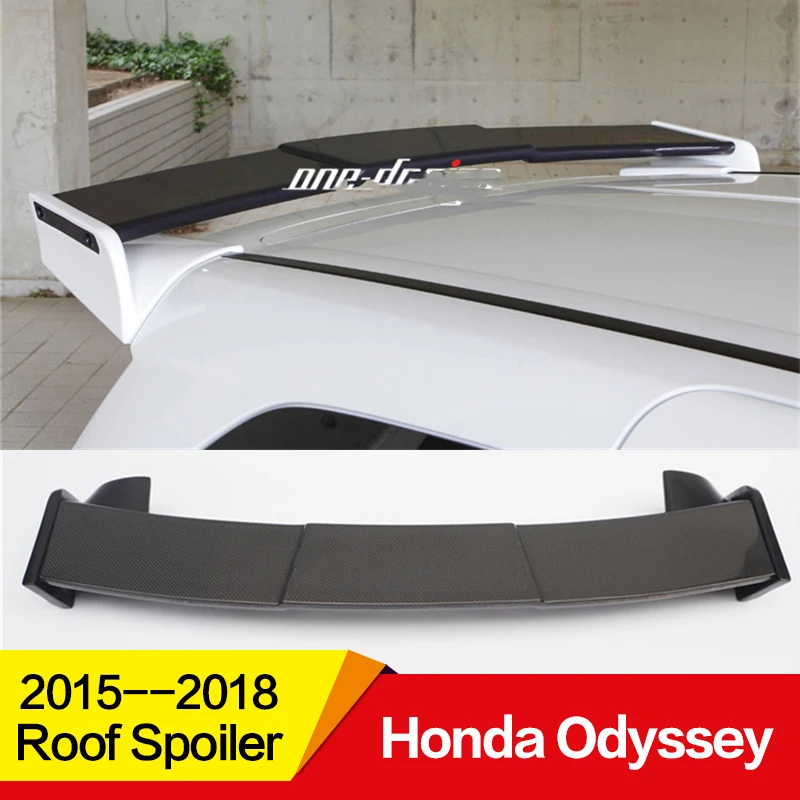 Использовать для Honda Odyssey спойлер на крыше 16 17 18 лет глянцевое углеродное волокно/frp зад крыла крыши спортивные аксессуары