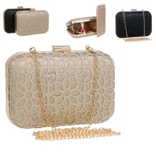 Женские открытые стильные вечерние сумки с цепочкой, клатчи на плечо, черные/золотые свадебные вечерние кошельки для ночного клуба