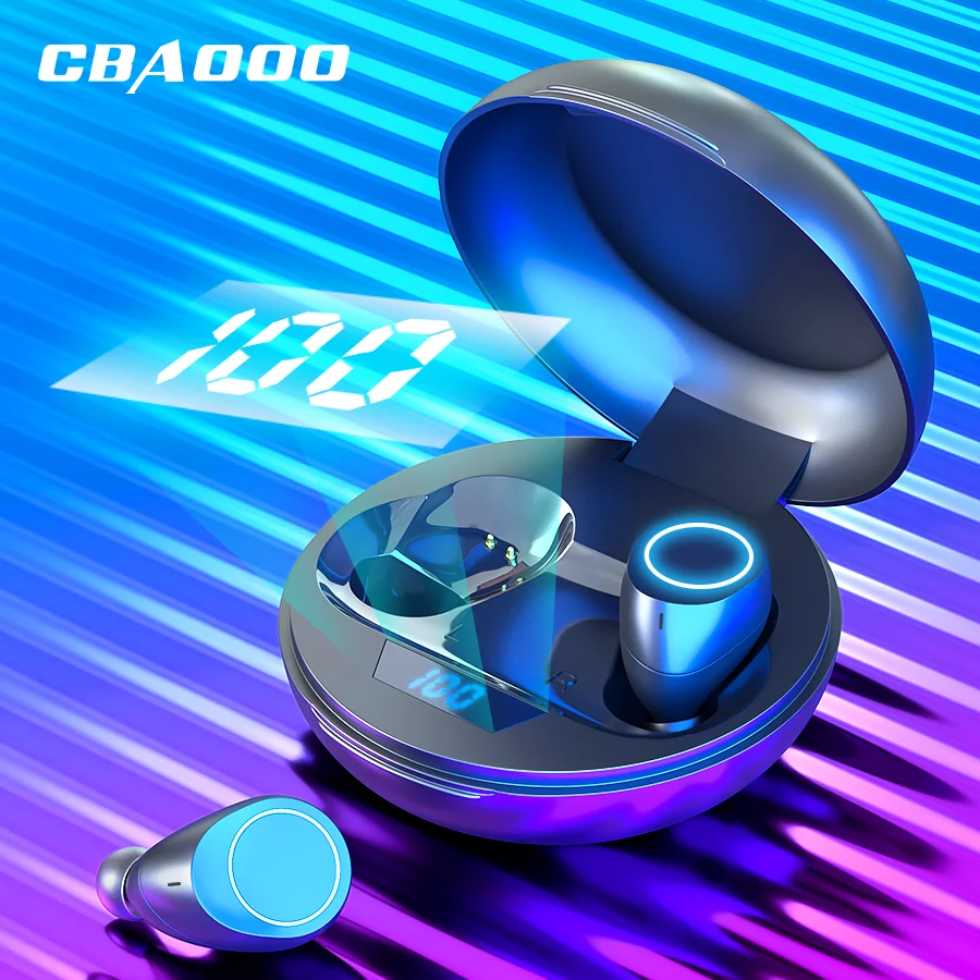 Koop CBAOOO J10 TWS Bluetooth Oortelefoon 5.0V Draadloze Sport Hoofdtelefoon Stereo Headset Oordopjes Mini voor Xiaomi iPhone Huawei Samsung