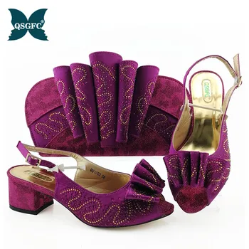 

New Italian design Shoes with Matching Bag Set for Party Wedding Shoes and Bag Set In Heels Shoes and Bag Sets High Quality