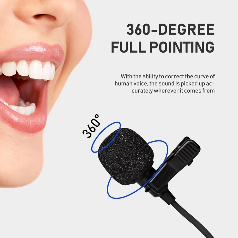 KW-M01F 50-Channel UHF Professional Chargable Dual Wireless Lavalier Microphone System for Canon 5DII/5DIII,6D,Camcorder& Smart