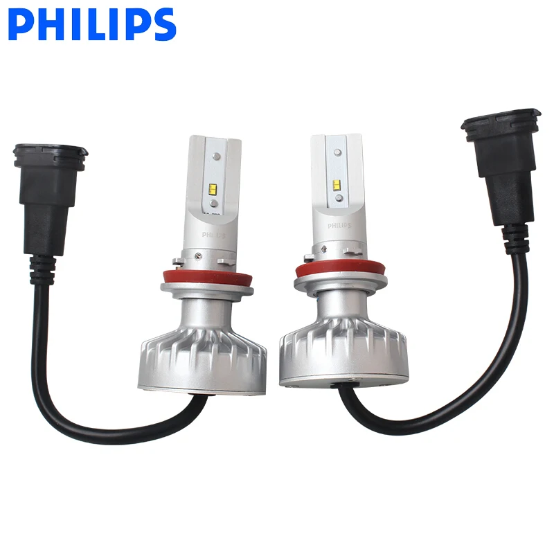 Philips светодиодный H8 H11 H16 Ultinon светодиодный Авто Противотуманные фары 6000K холодный синий белый светильник+ 160% ярче компактный дизайн 11366UL X2, пара