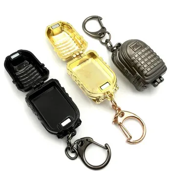 

PUBG Keychain Battle Grounds Mini Backpack Key Ring Open Playerunknown Battlegrounds Key Holder Metal Chaveiro Souvenirs Props