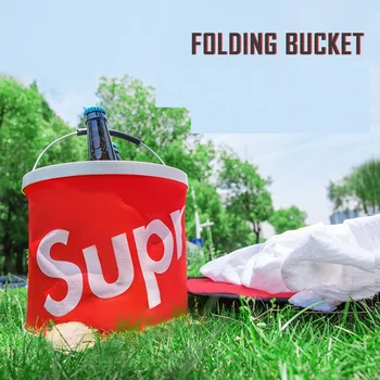 

1Pcs Oxford Cloth Plastic Foldable Portable Waterproof Light Tool Bucket Canvas Multi-function Household Scalable Portable NEW