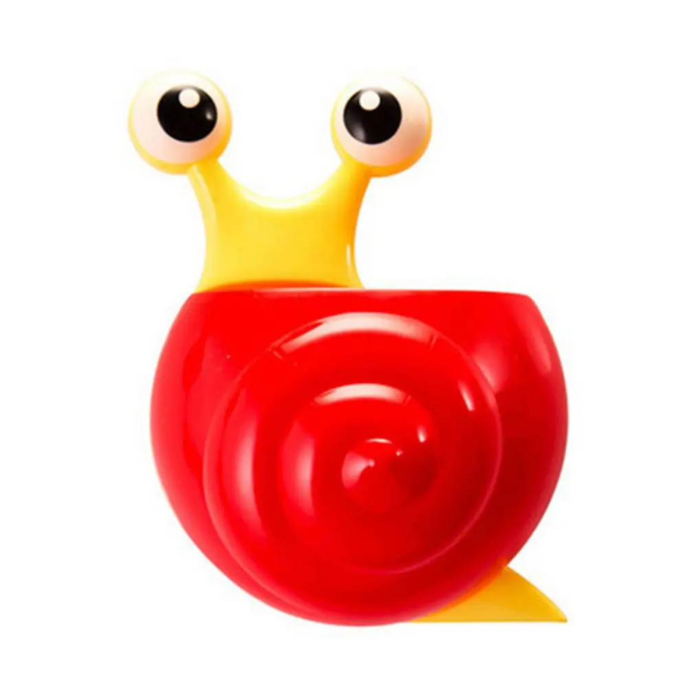 1Pc Cartoon Snail Shape Powerful Sucker Toothbrush Holder detachable Toothpaste Suction Hook Tooth Brush Cup Bathroom Set | Дом и сад