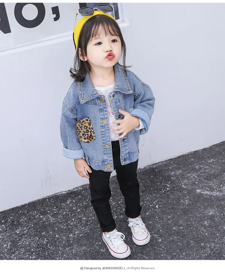 2020 Girls Boys Denim Jacket Spring Autumn Trench Coats Baby Kids Fashion Casual Jackets Children Outfits Clothes | Детская одежда и