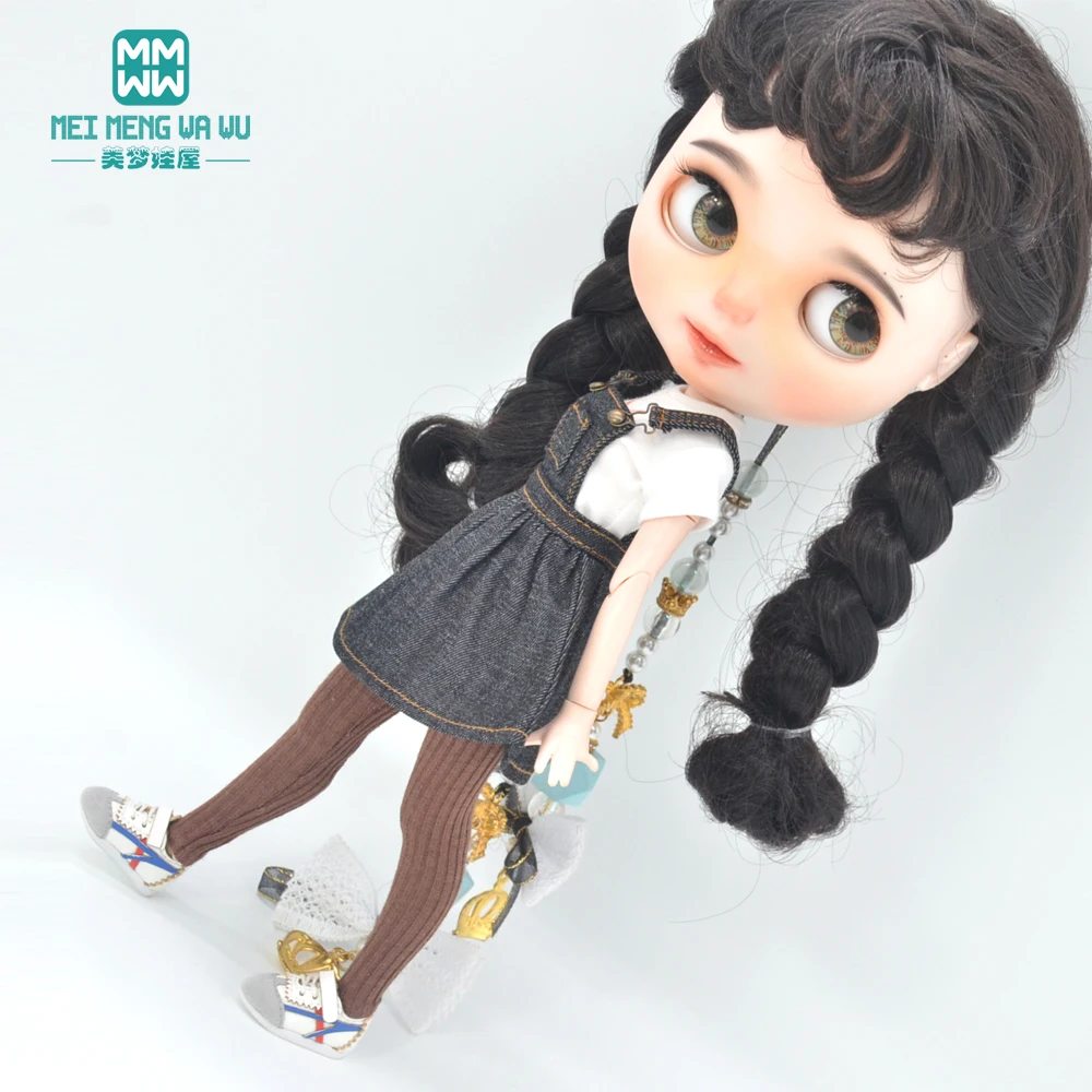 

Подходящая одежда для блайз Azone OB23 OB24 модные футболки для кукол, джинсовые юбки джемпер юбка обувь подарок для девочек