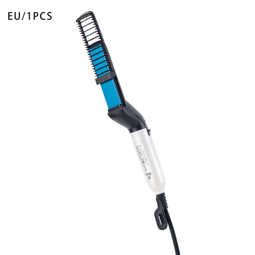 

Multifunctional Hair Comb Quick Beard Straightener Curling Curler Show Cap Men Beauty Hair Styling Tool