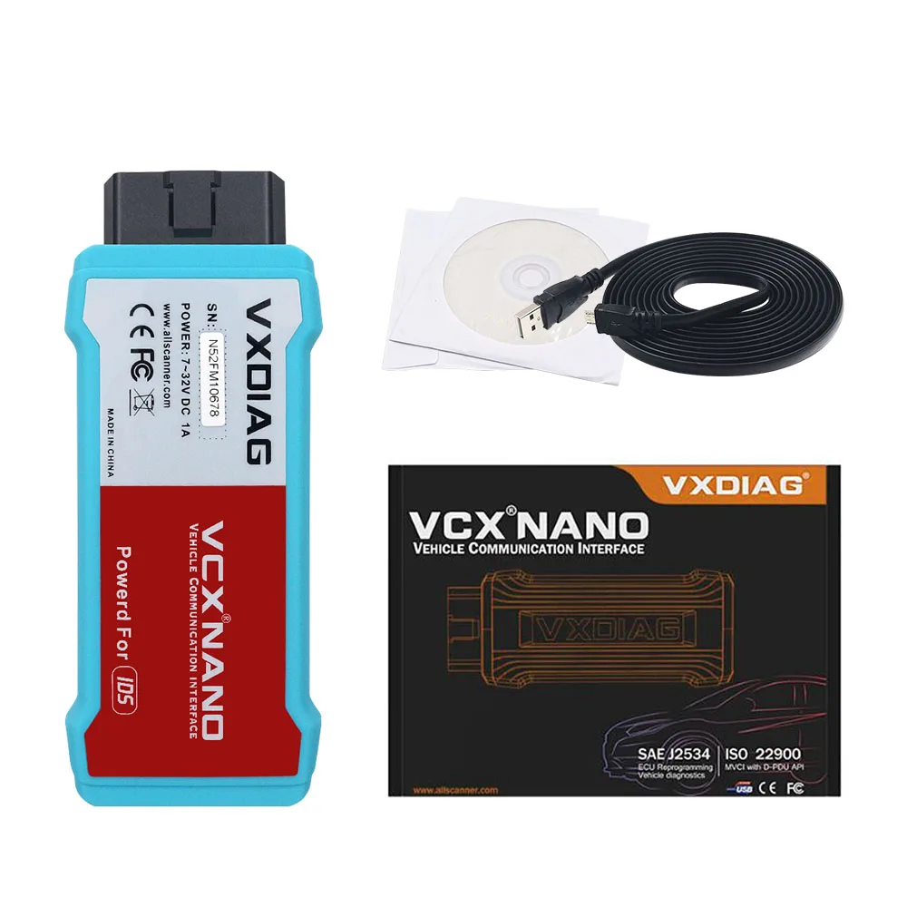 Автомобильный диагностический прибор 2 в 1 VXDIAG VCX NANO для Ford USB/WIFI OBD2 Mazda IDS V112 V115 OBDII
