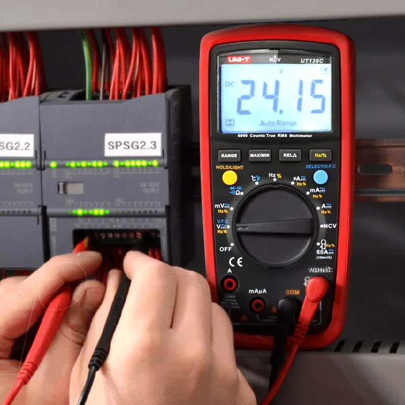 UNI-T UT139C блок цифровой мультиметр Авто Диапазон True измеритель предельной синусоидальной мощности установка для измерения параметров конденсаторов ручной 6000 рассчитывать вольтметра термометр