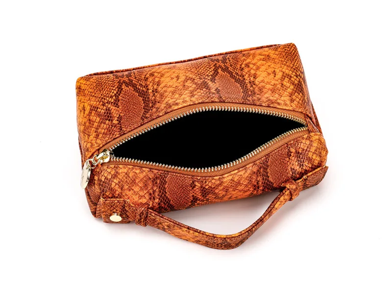 Женские сумки из натуральной кожи с узором змеиной кожи, роскошные сумки для женщин, дизайнерские высококачественные кошельки на молнии, клатч