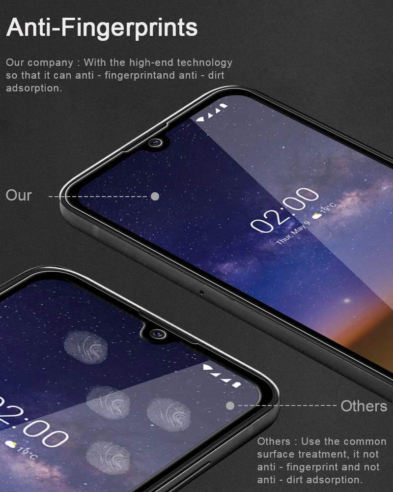 Полное покрытие закаленное стекло для Nokia 2,2 протектор экрана для Nokia 2,2 защитная пленка 5,71