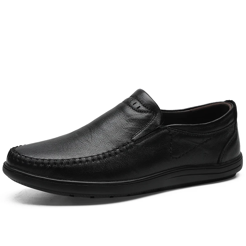 

Fashion Trend Korean British Men Shoes Spring Autumn Genuine Leather Breathable Flat Business Casual Shoes Men Flats Shoes *9968