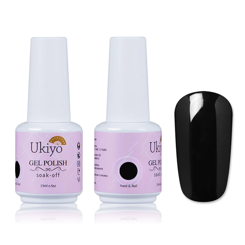 Ukiyo 15 мл замочить УФ-гель для ногтей УФ светодиодный лак или маникюрный гель лак Топ базовый праймер