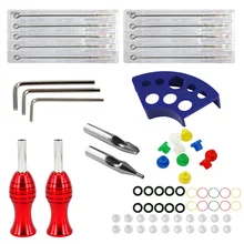 Профессиональный комплект татуировки для тела комплект пистолетов комплект тату-машинки для тату-художников и начинающих боди-арт Перманентный макияж