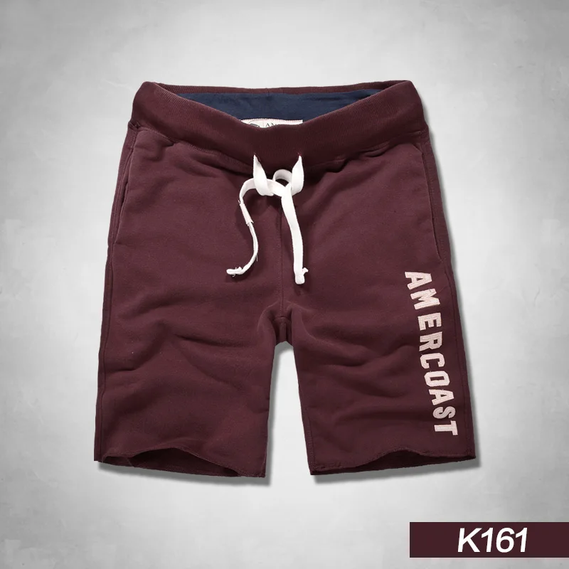 K161 dark red Новинка, мужские шорты,, повседневные пляжные шорты, качественные шорты с эластичной резинкой на талии, модные брендовые пляжные шорты размера плюс - Цвет: K161 dark red