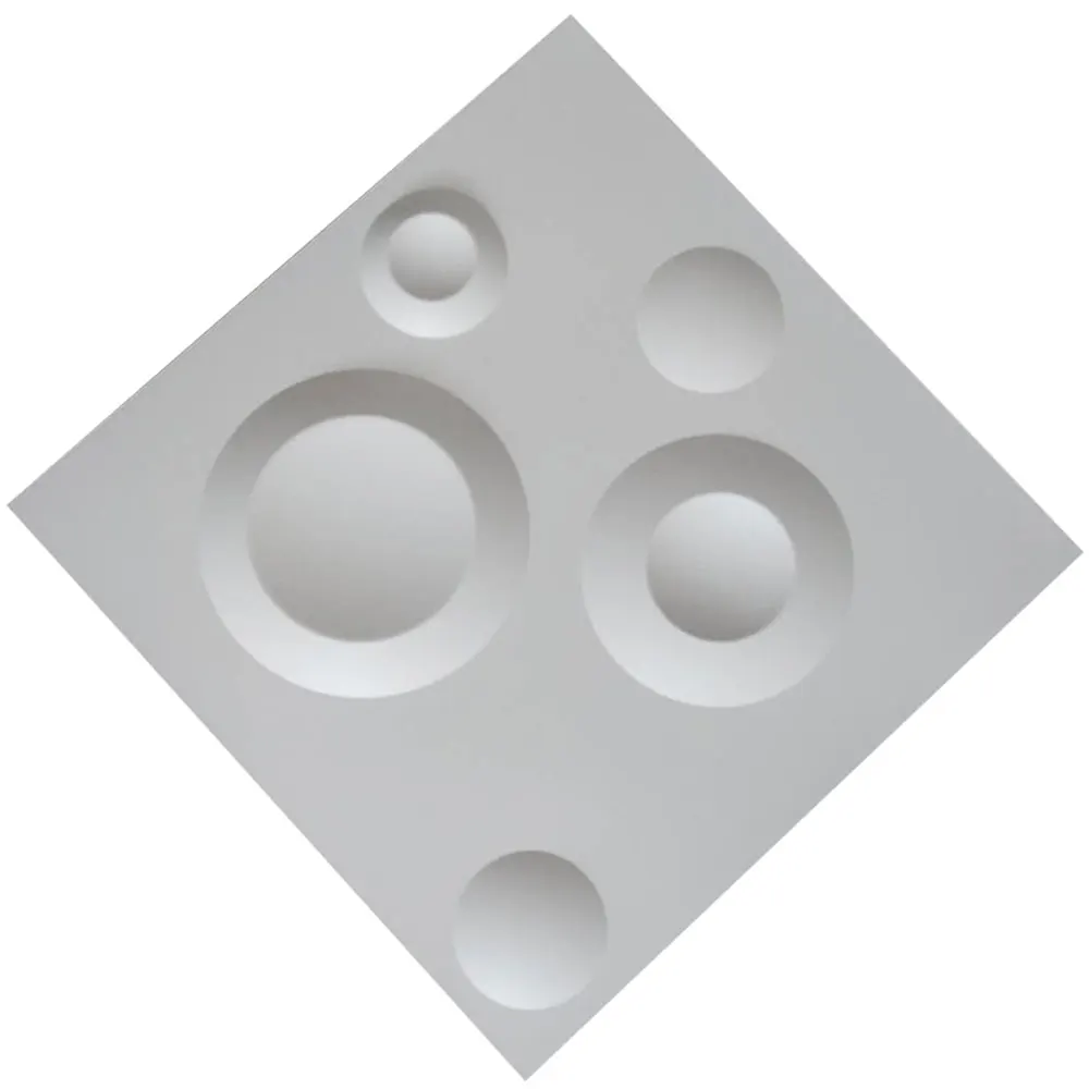 3DARTWALL PVC 3D Wall Panels Pack of 12 Tiles Raised Round Bubble Design White for Interior Exterior Decor | Обустройство дома