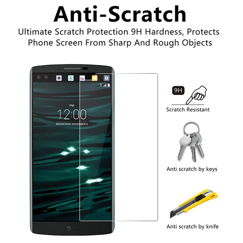 2 предмета в комплекте 9H Твердость Закаленное стекло смартфон Защитное стекло для LG G7 G6 G5 G3 G2 протектор экрана на LG K10 Pro
