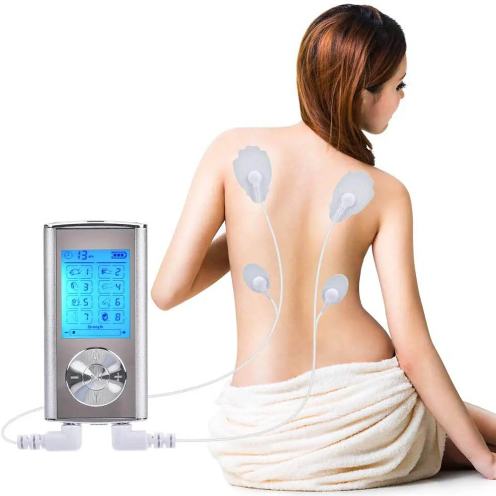 Électrostimulateur musculaire Tens, 6/12/15 Modes, 4 électrodes, pour le  soulagement de la douleur, Massage par impulsions, Stimulation musculaire,  EMS - AliExpress