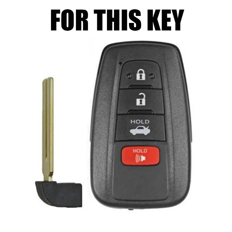 4 кнопки силиконовый Автомобильный Дистанционный Брелок чехол для Toyota Camry Hybrid RAV4