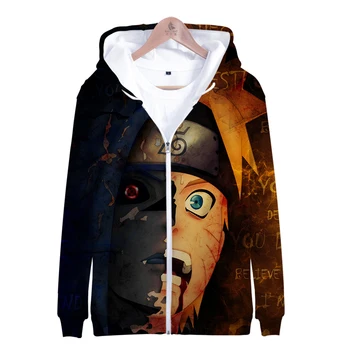 

Naruto 3D Zipper Hoody Men/Women/kids New Arrivals Harajuku Hip Hop Fashion 3D Zipper Hooded 3D Anime Naruto sweatshirt Clothes