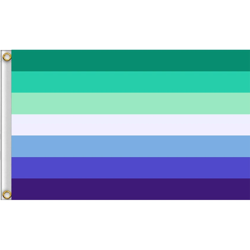 Bandera Gay para hombres, LGBT, bisexual, transgénero, orgullo, Dezeen,  género fluido, más igualdad, alta calidad, duradero, azul|Banderas,  carteles y accesorios| - AliExpress
