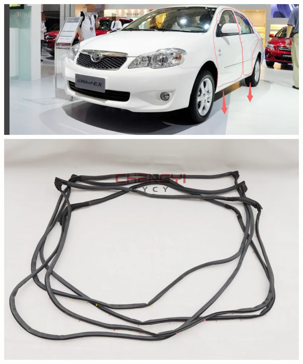 Car Sealing Strip For Toyota Corolla Zze122/120 2004-2013 Auto Left Side Door Glass Sealing Strip 68151 12212 Seal Strip - View #12