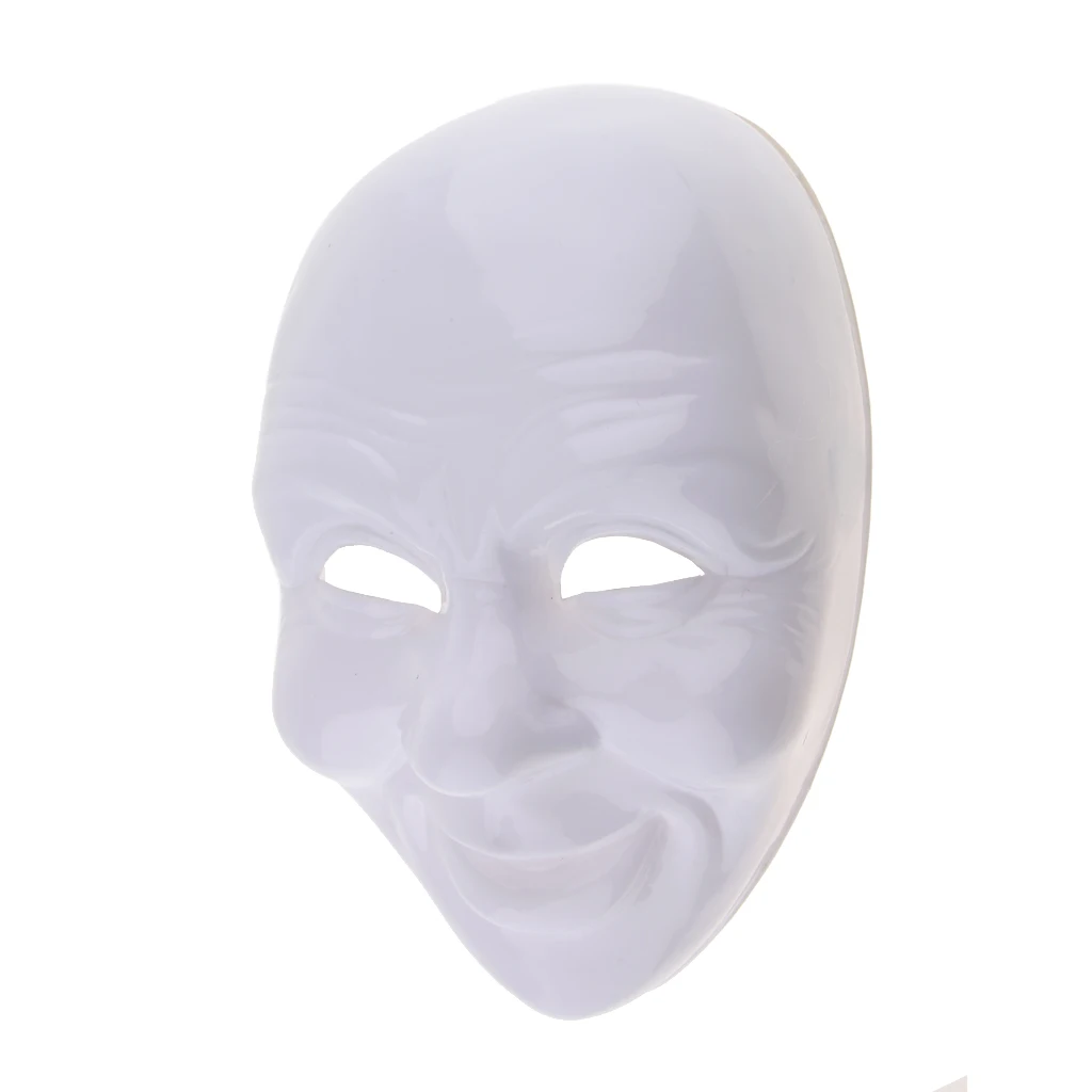 DIY Unpainted Mask White Blank Face Mask Masquerade Costume Masks