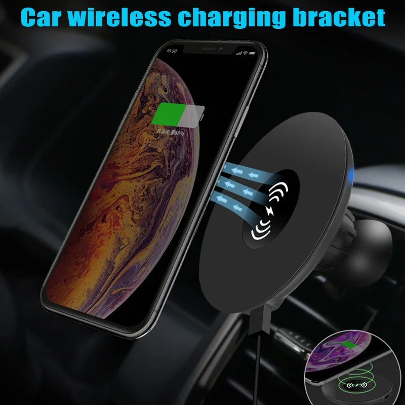 

Qi Wireless Car Charger Holder Air Vent Mount Pad for iPhone X Samsung Galaxy S7 VS998