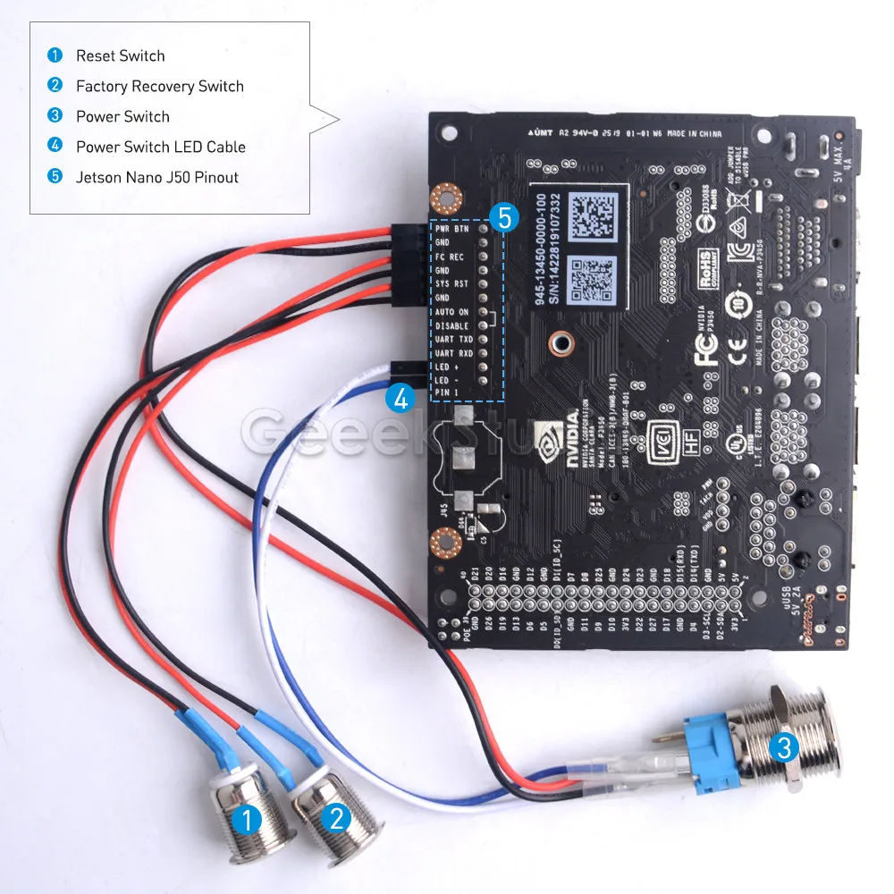 Nvidia Jetson nano b01開発者キット,jetsonnano透明アクリル