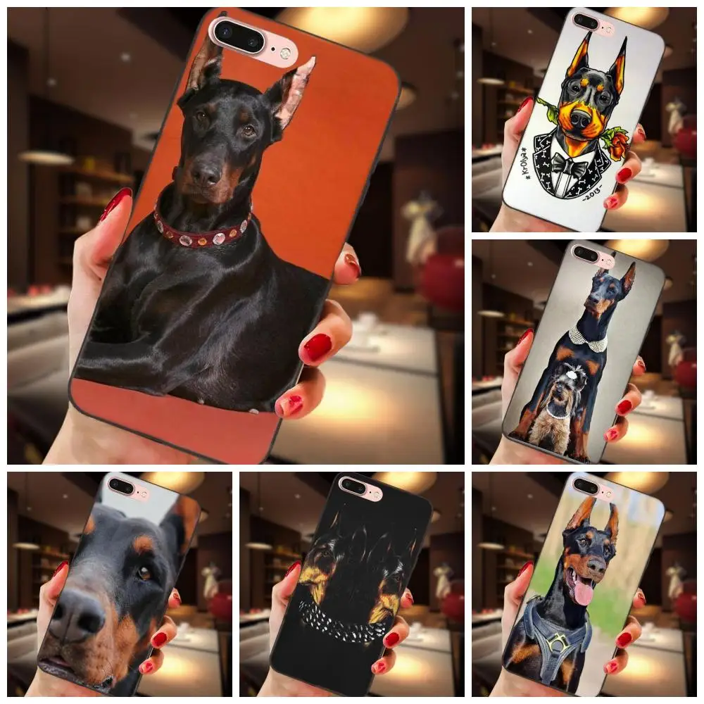 Чехол из ТПУ Для Xiaomi Mi Mix Max Note 2 2S 3 5X 6 8 SE A1 Play F1 забавная такса Doberman | Мобильные