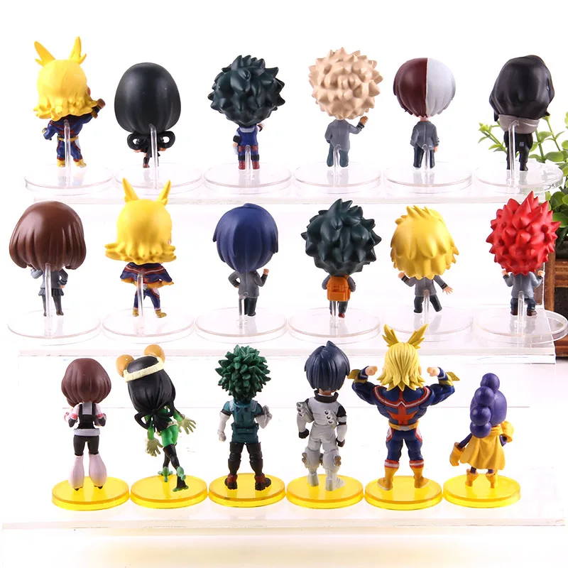 Мой герой версии 6 шт./компл. Izuku Midoriya Bakugou Katsuki Todoroki шото Ochaco Uraraka фигурка игрушки из ПВХ