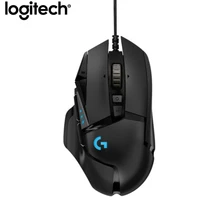 Logitech g502 herói profissional gaming mouse 16000dpi gaming programação do mouse luz ajustável sincronizatio para o jogador do rato