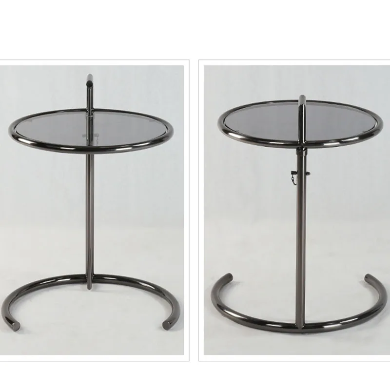 Mesa de café/elevador/simples criativo moderno de aço inoxidável mesa de canto de vidro sofá mesa lateral
