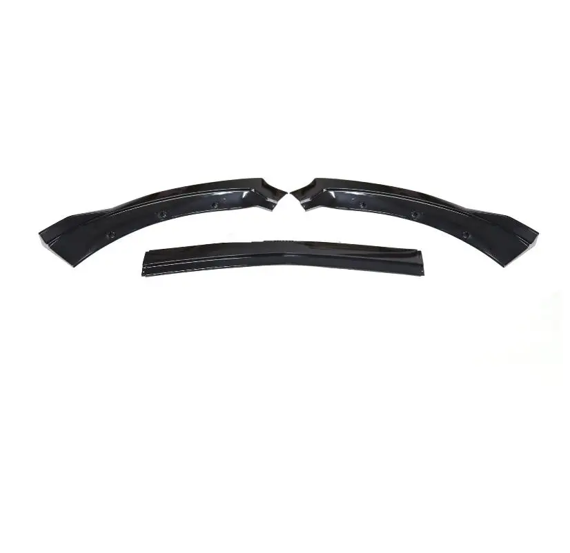 SCITOO 3-Piece Front Bumper Lip – Glossy Black ABS For 2015-2017 Ford Mustang
