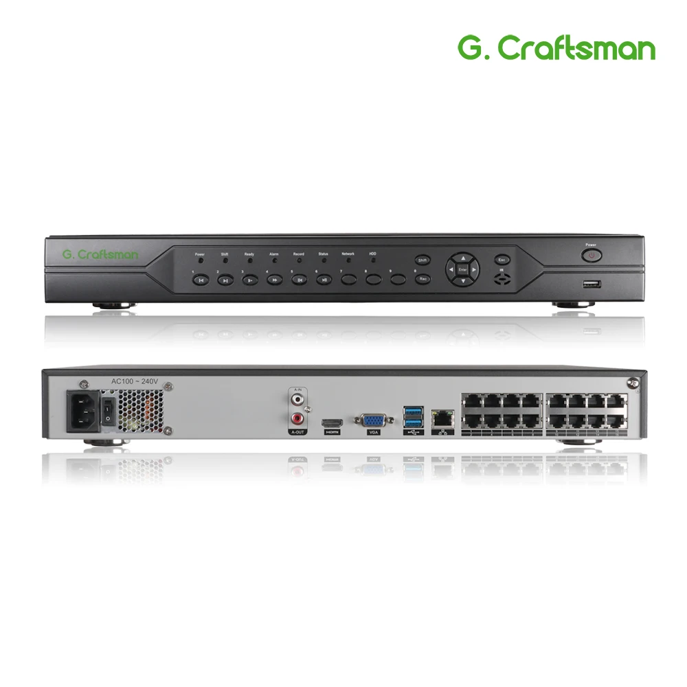 XMeye 16ch 5MP POE NVR 8ch 4K H.265 + Onvif сети видео Регистраторы 2 HDD 24/7 записывающая IP камера P2P