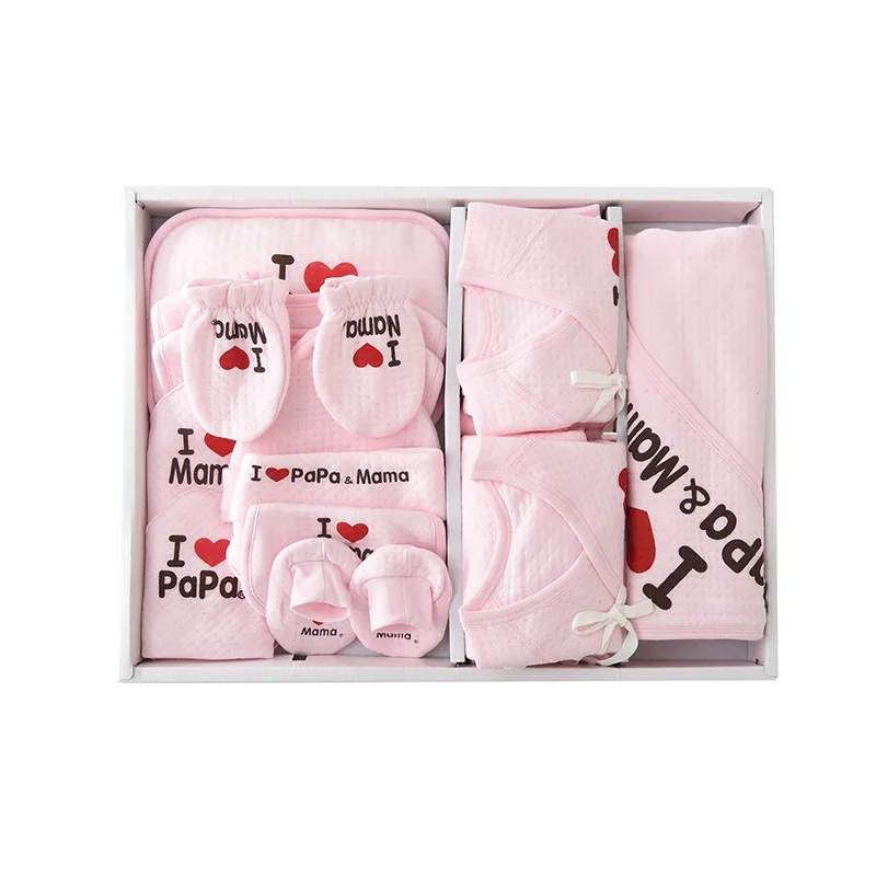 

15PCS Unisex I Love Papa Mama Baby Girl Boy Clothes Sets Cotton Baby Gift Package Newborn Supplies Clothes Roupas de bebe