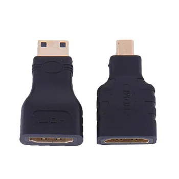 

HDMI for Micro HDMI + HDMI to Mini Gold Plated Converter HD Connector Extension Adapter for Video TV for Xbox 360 HDTV 1080P