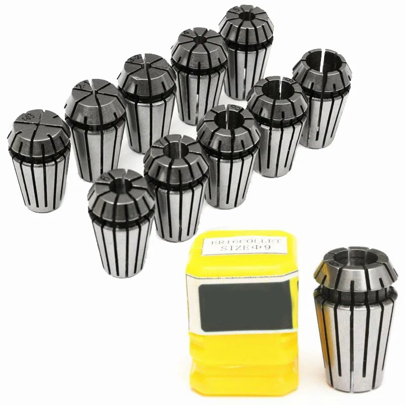 10* ER16 1-10 мм пружинный цанговый набор деталей для станка с ЧПУ гравировальный токарный инструмент