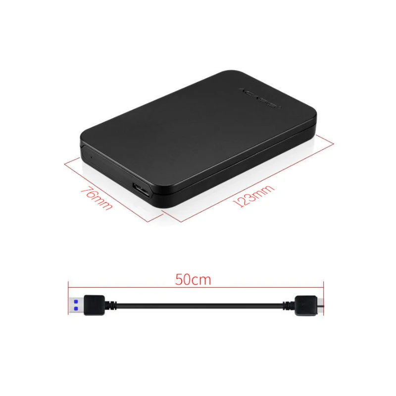 2," USB 3,0 передачи данных жесткого диска из АБС-пластика корпус тонкий внешний чехол Портативный жесткий диск Box 5 ТБ для фотокамер Speedlite HSS диск сверхвысокой плотности цвет серебристый металлик черный, белый цвет