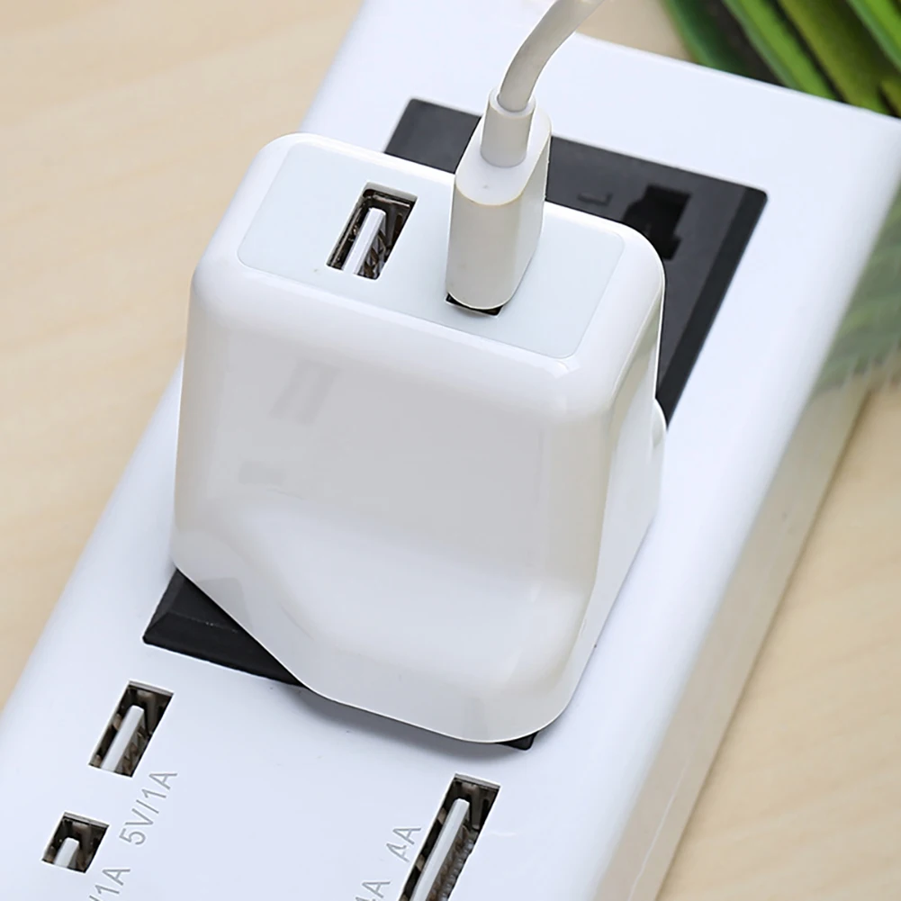 Efficient White Security 3A Adapter Dual Plug 2 Ports 3 Pin Wall AMP Twin Mains FAST USB Fast Charger Good Compatibility 2-Port | Мобильные