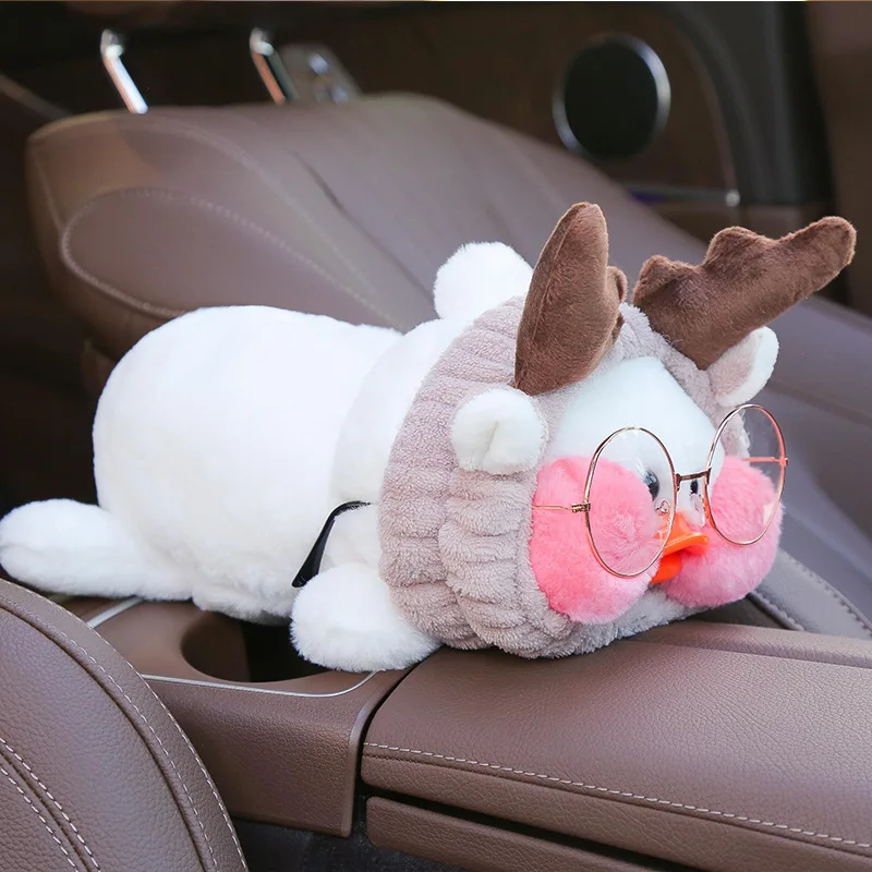 22 разных стиля Lalafanfan плюшевая коробка для салфеток Kawaii кафе Мими утка украшение автомобиля подарки для девочек игрушки для детей - Цвет: 14