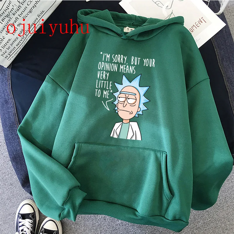 Mejores Ofertas Sudadera con capucha de Rick Morty para hombre, de Anime japonés, Harajuku, con dibujos animados, divertida, a la moda, gráfica de los 90, Hip-Hop, manga 1gNWbXjYrjy