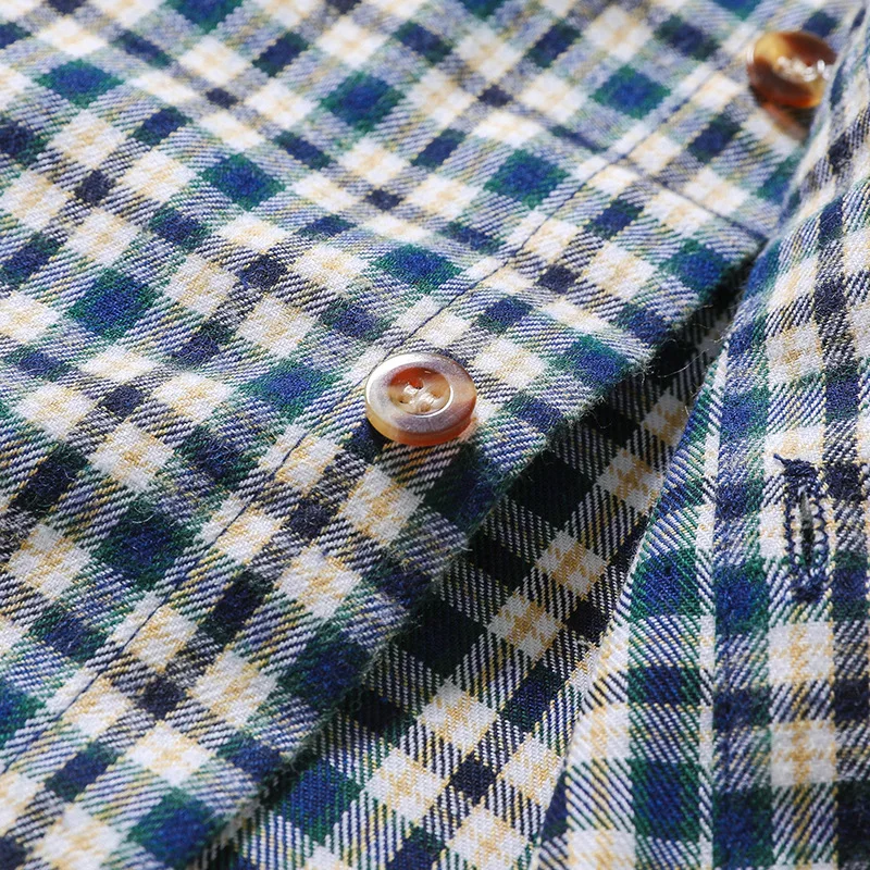 Cross Border for Spring And Autumn Children Long-sleeved Upper Garment Boy Cotton Casual Plaid Long Shirt