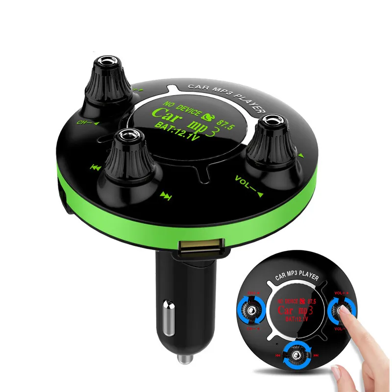 fm-передатчик Bluetooth Автомобильный MP3-плеер Fm модулятор BT13 закругленная Модель Двойной Usb Быстрый Android Osi Apple мобильный телефон зарядное устройство