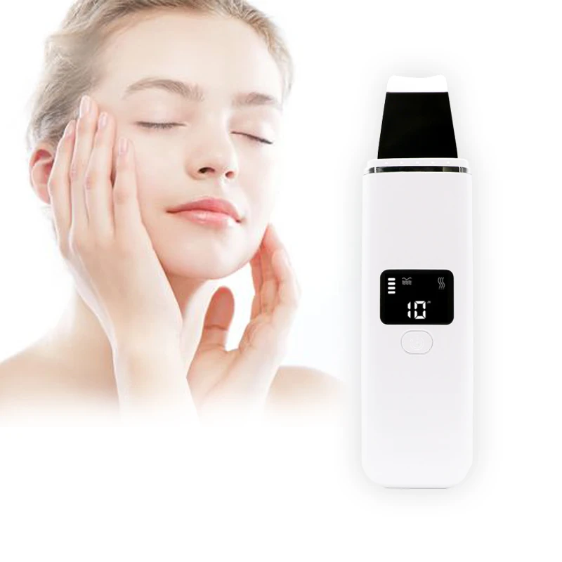 

Ultrasonic Beauty Instrument Ion Deep Cleansing Skin Microcurrent Scrubber Shovel Facial Pore Blackhead Shovel Skin Machine