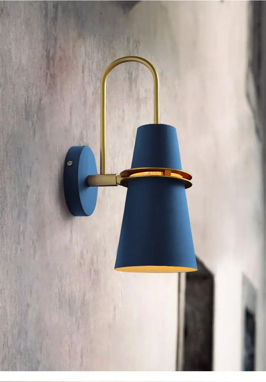 Modern Mirror Wall Lights Nordic Kitchen Wall Light Iron Wall Lighting Bedroom Bedside Wall Lamp Loft Home Deco Wall Sconce Lamp